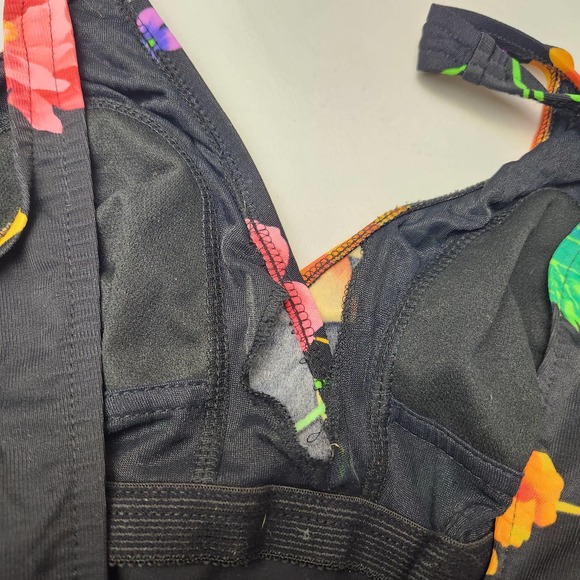 Vintage 90s One Piece Floral Swimsuit 10 - Picture 7 of 7